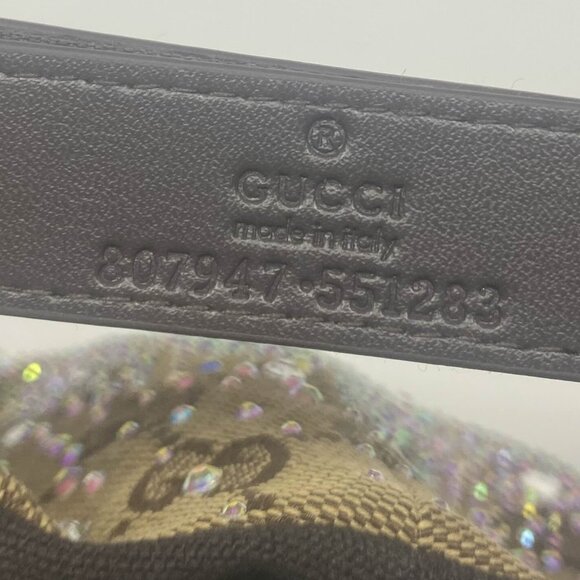 RARE Gucci GG Crystal Canvas Baseball Hat Camel Dark Brown - Picture 6 of 10